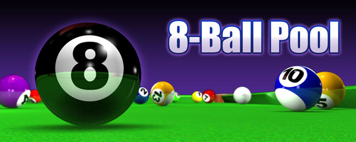 Online 8-ball pool game with realistic table and cue action